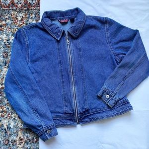 Zip Up Denim Jacket